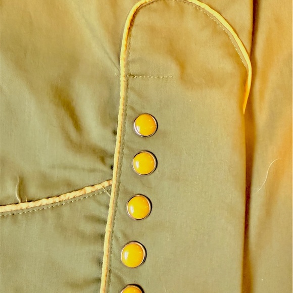 Western Olive Green Shirt with Horse Print - Picture 6 of 8